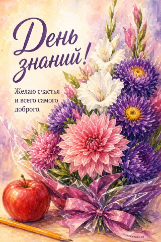 1 сентября — букет первоклассника
