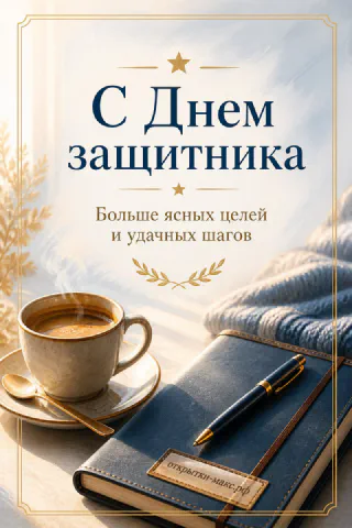 Чашка горячего кофе и синий кожаный ежедневник с ручкой на светлом фоне с пледом